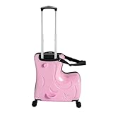 NIGORIY Kinderkoffer Zum Draufsitzen, 25x55cm Koffer Trolley, Kinderkoffer...