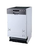 Respekta Spülmaschine teilintegriert 45 cm / Einbau-Geschirrspüler mit...