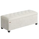 SONGMICS Sitzhocker mit Stauraum, Sitzbank mit Beinen, 40 x 110 x 40 cm...