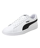 PUMA Unisex Puma Smash v2 L Low-Top, Puma White-Puma Black, 46 EU