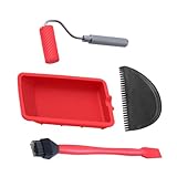 Holzleim Applikator Set - Kleberollenstreuer | Streuroller | Roller mit...