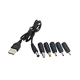 JZK Universelles USB-zu-DC-Stromkabel, USB-Ladekabel mit 5...