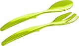 Emsa 507178 Salatbesteck, 2–teilig, Kunststoff, Länge 30 cm, Grün,...