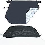 Frontscheibenabdeckung Winter, 158 * 125 cm Windschutzscheibenabdeckung...