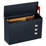 Stonebroo Briefkasten Anthrazit Wasserdicht, Amerikanischer Briefkasten mit...