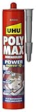 UHU POLY MAX Montagekleber POWER Kartusche grau, Grauer Montageklebstoff...