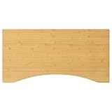 ShGaxin Schreibtischplatte aus Bambus, 80 x 40 x 2,5 cm, Tischplatte für...