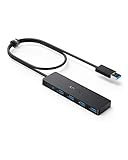 Anker 4-Port USB 3.0 Hub, Dünner Datenhub mit 60cm Verlängerungskabel...