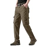 Arbeitshose für Herren, Cargo-Wanderhose, schmale Passform, leicht,...