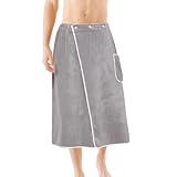 LOMUG Saunakilt Herren, 100% Baumwolle Saunakilt für Herren, Sauna...