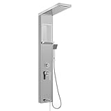 FIVMEN Duschpaneel Duschsystem Edelstahl Duschsäule 5-Funktionen...