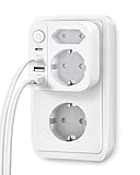 Steckdosenadapter Würfel, Steckdosenwürfel mit Überspannungsschutz,...