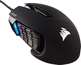 CORSAIR SCIMITAR RGB ELITE Kabelgebundene MOBA/MMO Gaming-Maus - 18.000 DPI...