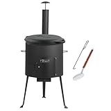 BBQ-Toro Gusseisen Kazan mit Kazan Ofen Ø 34 cm | 6,9 L Gusstopf mit...