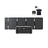 ECOFLOW RIVER 3 Tragbare Powerstation mit 45 W Solarpanel, 245 Wh LFP...