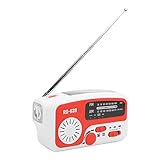 BSTCAR Aufziehbares Notfall-Solarradio mit USB-Ladegerät für...