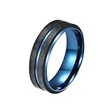 KCHSRKHXC Wedding Band for Men Engraved Promise Ring for Men Stainless...