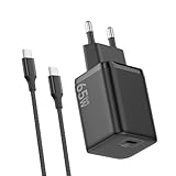 2 Stück tragbares Ladegerät USB C 65 W, Schnellladung, PD3.0 PPS Adapter...
