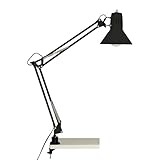 BRILLIANT Lampe, Hobby Schreibtischklemmleuchte schwarz, Metall, 1x A60,...