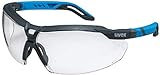 Uvex i-5 - Schutzbrille für Arbeit und Labor - Transparent/Anthrazitblau