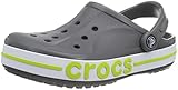 Crocs Unisex Adult Bayaband Clog, Slate Grey/Lime Punch, 45/46 EU