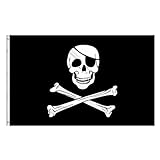 Piraten-Flagge,Schädel Flagge,Schädel Fahne,Piraten banner,Schädelmuster...