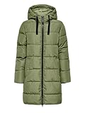 ONLY Damen Steppmantel ONLClaire Puffer Hood Coat Winterparka mit Kapuze...