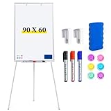 maxtek ​Flipchart Ständer Whiteboard, 90X60cm Magnetisches Tragbares...