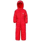 Trespass Unisex Kinder DRIPDROP Wasserdichter Regenanzug Mit Kapuze, Rot...