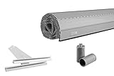 Schellenberg 39006 90 x 110 cm grau, Rolladenpanzer Set PVC Mini für 40 mm...