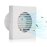 Eikuavons Badlüfter 100mm Abluftventilator, Leiser Wandlüfter mit...
