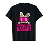 Après Ski Haserl - Skifahrerin Apres Ski Party Leo Print T-Shirt