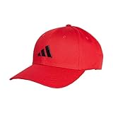 adidas Unisex Baseball Cap Cotton New Logo, Pure Ruby/Black, M