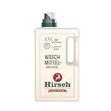 Hirsch Universal Waschgel 2,7 L – Flüssiges Waschmittel mit Kernseife...