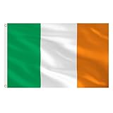 AhfuLife Irland Flagge 150 x 90 cm, 1 Stück Große Irische St Patricks Day...