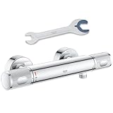 GROHE Precision Feel, Duscharmatur, wassersparend (Thermostat hält...