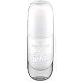 essence cosmetics gel nail colour, Gellack, Nagellack, Nr. 33 JUST, weiss,...