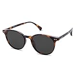 SOJOS Polarisiert Runde Sonnenbrille Damen Herren Retro Vintage UV400...