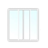 Aluminium Schiebefenster - 2-Fach Verglasung Klarglas - 4/10/4 - weiß -...