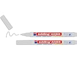 edding 4085 Kreidemarker - weiß - 2 Kreidestifte - Rundspitze 1-2 mm -...