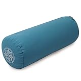 Yogishop Yoga-Bolster rund - Vintage - Organic Cotton 62 x 21.5 x 21.5 cm,...