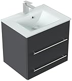 Magnolia Home Badmöbel Vitro 60 inkl. Glasbecken SoftClose