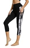 Flatik Sport Leggings Damen 3/4 Damen Sporthose，Damen Blickdicht...