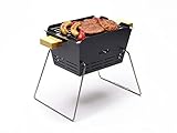 Knister Grill Holzkohlegrill - Small, Stahl Grill klein, BBQ Grill...