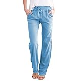 Damenhose, Sommer, Baumwolle, Sporthose, hohe Taille, Jogginghose, mit...