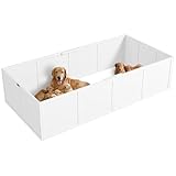 PawHut Wurfkiste für Welpen, rutschfest Welpen-Wurfbox, Welpenlaufstall...