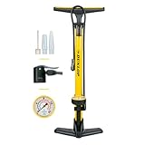 Dunlop Fahrradpumpe mit Manometer - Luftpumpe Fahrrad für Dunlop-,...