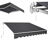 Gelenkarmmarkise 3m Sonnenschutz Markise für Balkon & Terrasse –...