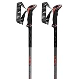 LEKI Makalu Stöcke, Bright red-Black-dk Anthracite, 110-145cm