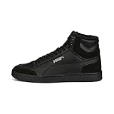 PUMA Unisex Shuffle Mid Fur Sneaker, Schwarz (Puma Black Puma Black Steel...